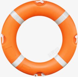 游泳圈图标卡通橙色游泳圈图标高清图片