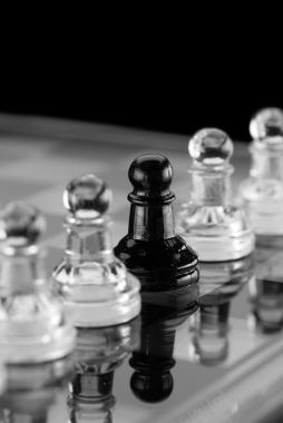 国际象棋棋子摄影背景