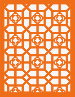 方形的窗格中式边框矢量图素材