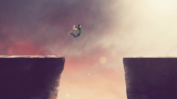 悬崖对望正在跳跃的人jpg设计背景_88icon https://88icon.com 悬崖 正在 跳跃