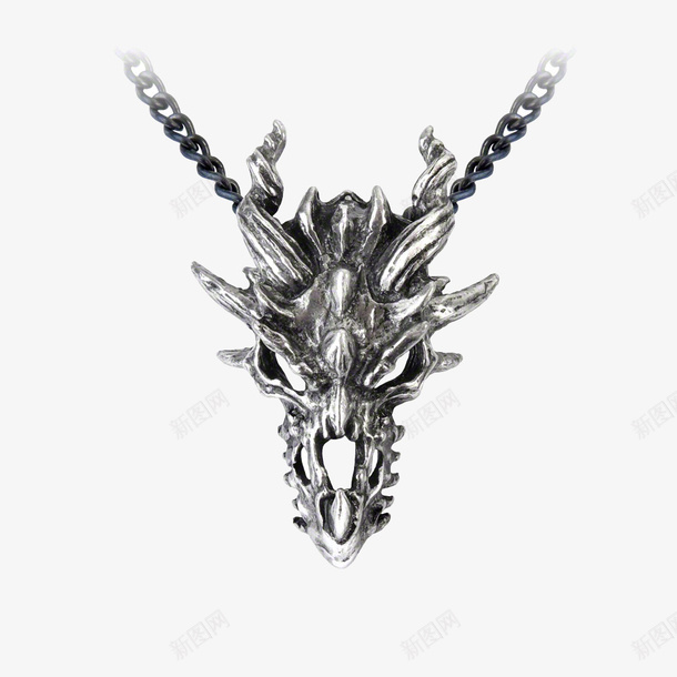 气质韩版项链吊坠png免抠素材_88icon https://88icon.com Alchemy Gothic P625 产品实物 朋克铆钉 欧美朋克潮百搭项链 气质韩版项链吊坠 龙头骨项链