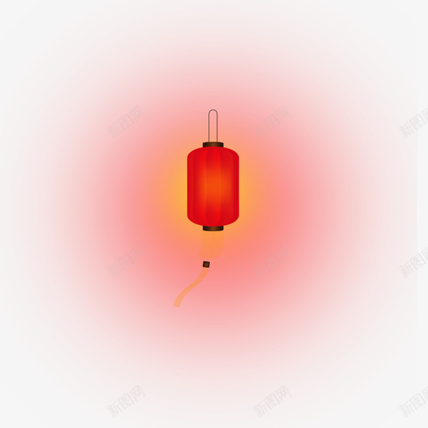 红色发光的灯笼元素psd免抠素材_88icon https://88icon.com 光晕 光芒 发光 喜庆 灯笼 红色 节日 装饰