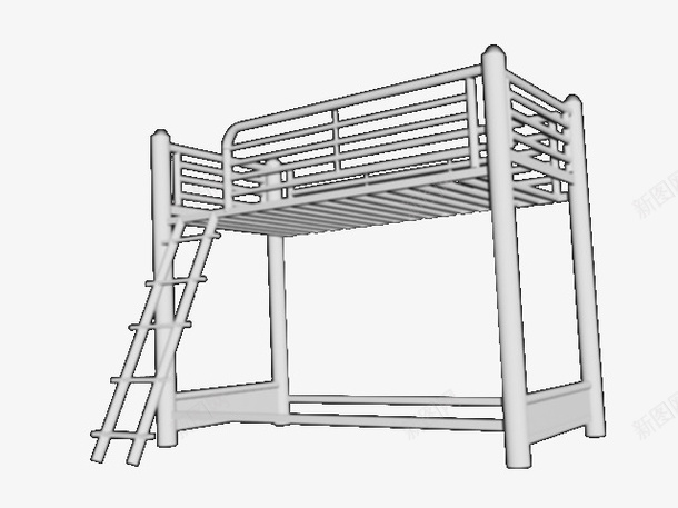 白色铁架宿舍床png免抠素材_88icon https://88icon.com 宿舍床 枕头 白色 白色铁架宿舍床 纯白色 纯白色宿舍床