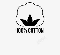 衣服价签纯棉制品标签高清图片