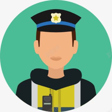 安全警示标志警方图标图标