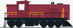 创意火车运输货物图素材