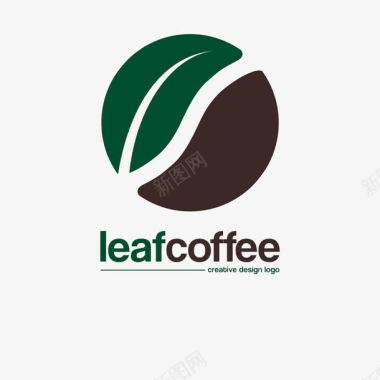 公司logo设计带叶子的圆形logo图标图标