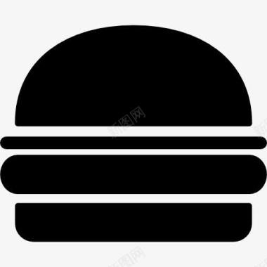 汉堡快餐汉堡不健康食品图标图标