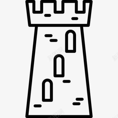 中世纪塔图标图标