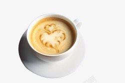 奶泡咖啡机冬日暖意暖人热饮白色陶瓷咖啡杯高清图片