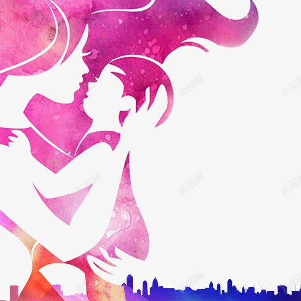 伟大的母爱png免抠素材_88icon https://88icon.com 伟大的母爱 城市剪影 母亲 母婴 母子 母爱