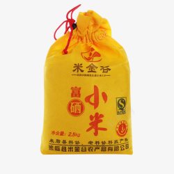 米金谷农家自产陕西富硒黄小米有素材