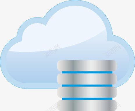 服务器免抠云端数据图标图标