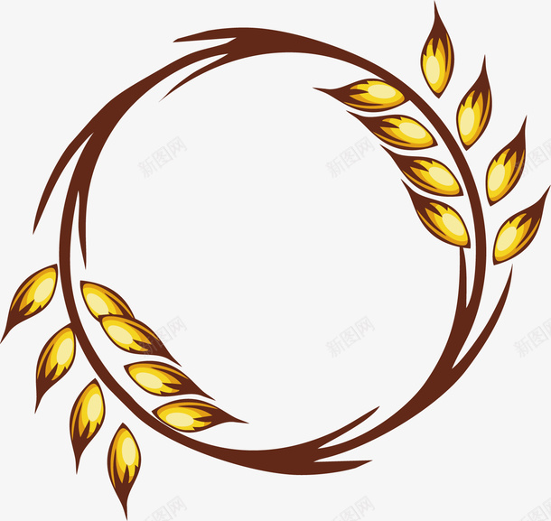 植物的标志标签png免抠素材_88icon https://88icon.com 圆形 标志 标签 植物 水稻 漂亮 美丽