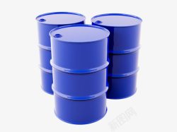 铁桶蓝色油桶高清图片