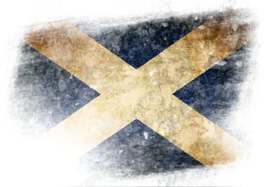 苏格兰国旗笔触背景背景