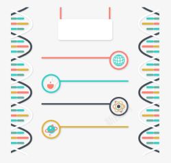 创意DNA科学信息图素材