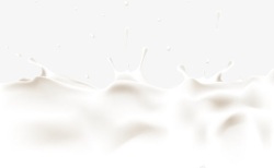 白色牛奶飞溅水花素材