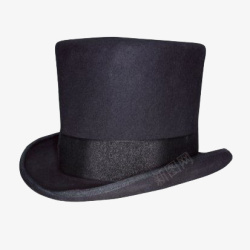 黑色法国礼帽素材