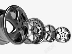汽车轮毂X展架车轮钢圈高清图片