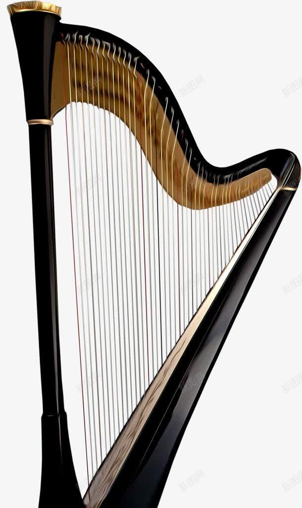 竖琴png免抠素材_88icon https://88icon.com 乐器 仙女琴 古典 音乐演奏