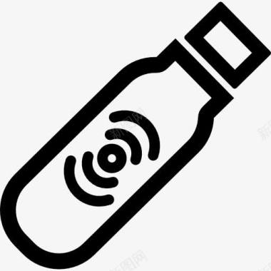 联通无线无线USB设备的轮廓图标图标