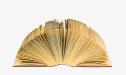 打开书籍发黄打开像扇子的书籍实物高清图片