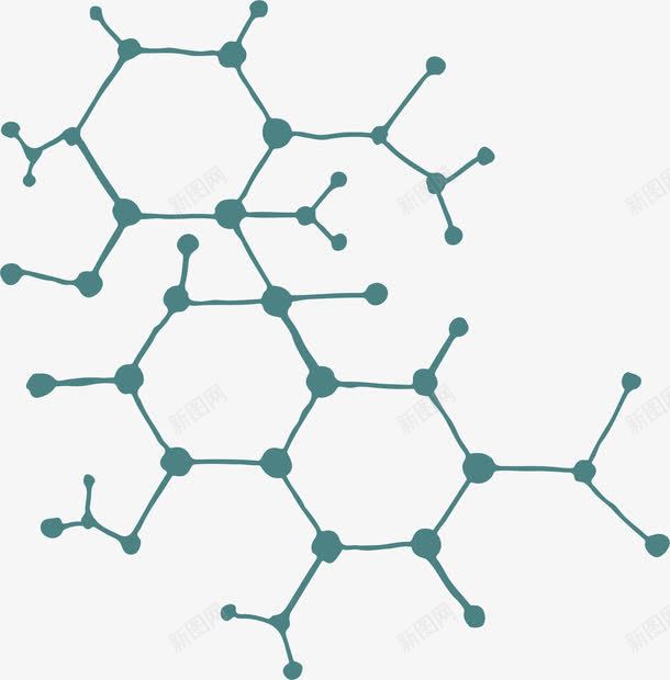 分子结构图png免抠素材_88icon https://88icon.com 分子结构 化学分子 多边形 矢量素材 网络结构