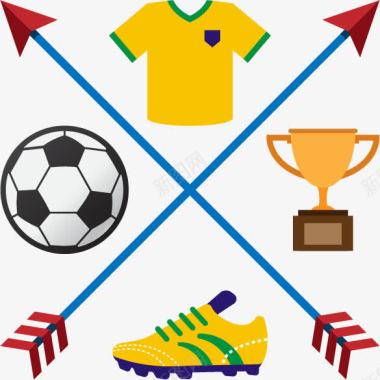 奥运足球素材欧洲杯图标矢量图图标