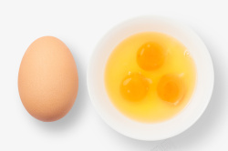 鸡蛋双黄蛋蛋黄蛋清素材