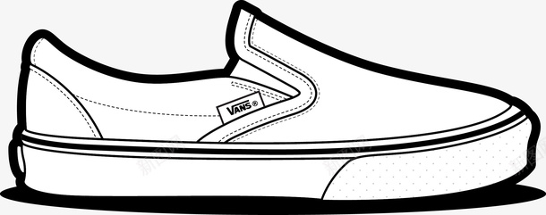 白桦木创意卡通白色鞋子矢量图图标图标