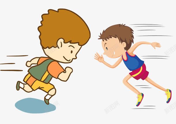 卡通跑步少年png免抠素材_88icon https://88icon.com 健身 卡通跑步男孩 比赛 百米赛跑 短跑 跑步 运动会 锻炼身体 长跑