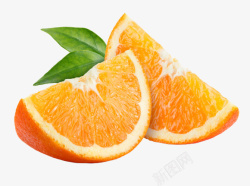 两瓣切开的大橘子高清图片