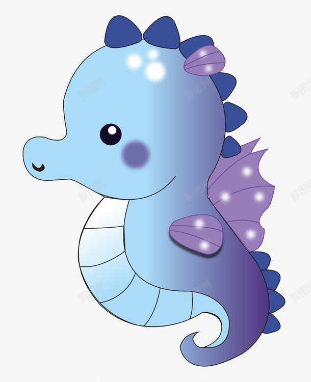 卡通海马png免抠素材_88icon https://88icon.com PNG图 PNG图下载 创意卡通 动物插图 卡通 卡通插图 插图 海马