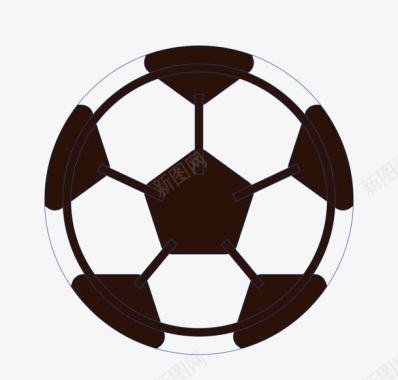 免抠PNG手绘足球图标图标