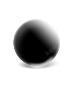 黑色玻璃球玻璃珠素材