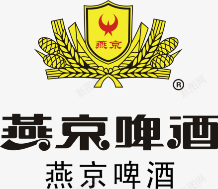 进口啤酒燕京啤酒logo图标图标