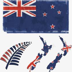 新西兰澳大利亚元素图案高清图片
