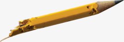 黄色断裂铅笔企业素材