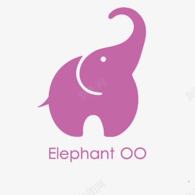卡通版大象头logo图标图标