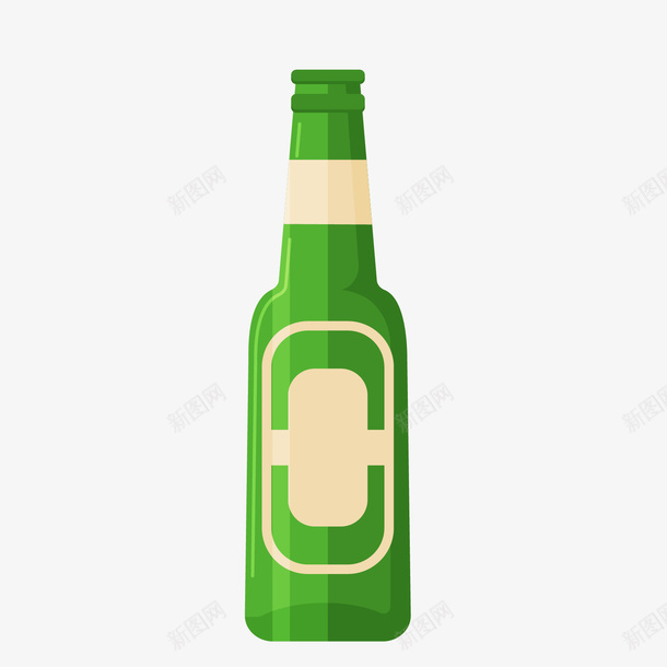 白绿色卡通日常啤酒瓶png免抠素材_88icon https://88icon.com 卡通 卡通啤酒瓶 啤酒瓶 日常 白色 绿色 绿色啤酒瓶