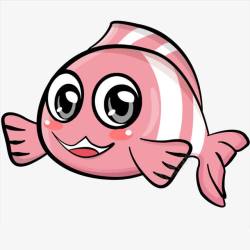 粉色小鱼卡通小鱼高清图片
