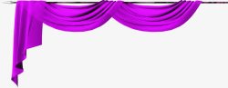 紫色褶皱丝带帷幕音乐会素材