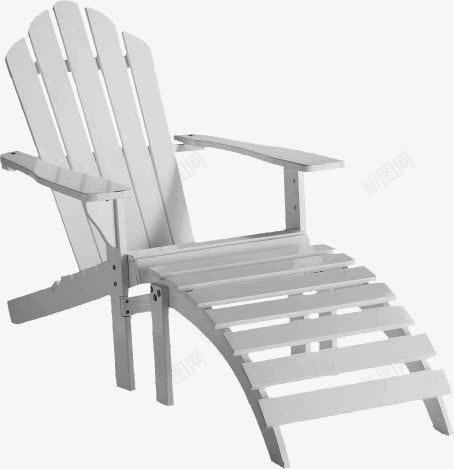 椅子png免抠素材_88icon https://88icon.com 坐位 坐席 夏天 座位 木椅 沙滩椅 白色