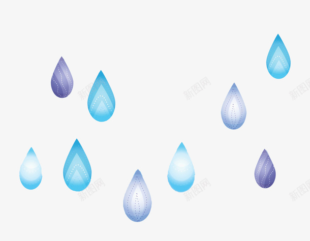 蓝色手绘雨滴png免抠素材_88icon https://88icon.com 下雨 下雨天 卡通雨点 手绘 手绘雨滴 蓝色 雨水 雨滴