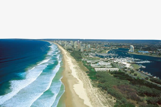 澳大利亚沙滩png免抠素材_88icon https://88icon.com 冲浪 国外旅游 大海 沙滩 海岸 海浪 滑水 澳大利亚 蓝色 金色 黄金海岸