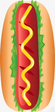 食物肉食创意食物热狗图标图标