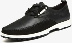 黑色鞋男士黑色休闲运动鞋高清图片