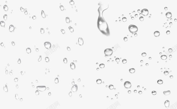 透明水滴png免抠素材_88icon https://88icon.com 水滴 玻璃 透明 雨水