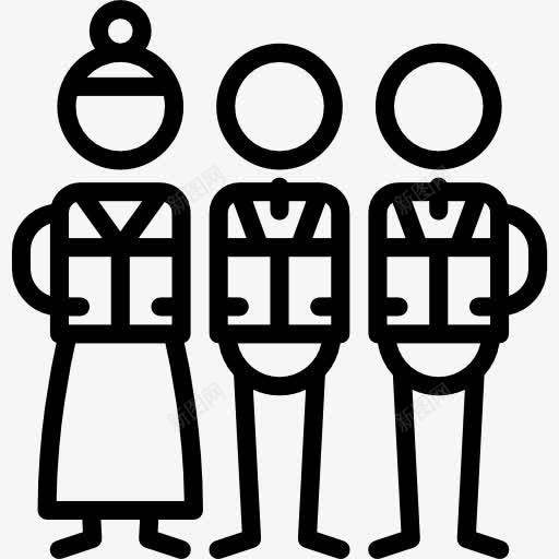 合唱团图标png_88icon https://88icon.com 人 合唱 声乐 教堂 歌唱团 粘人 组 风格